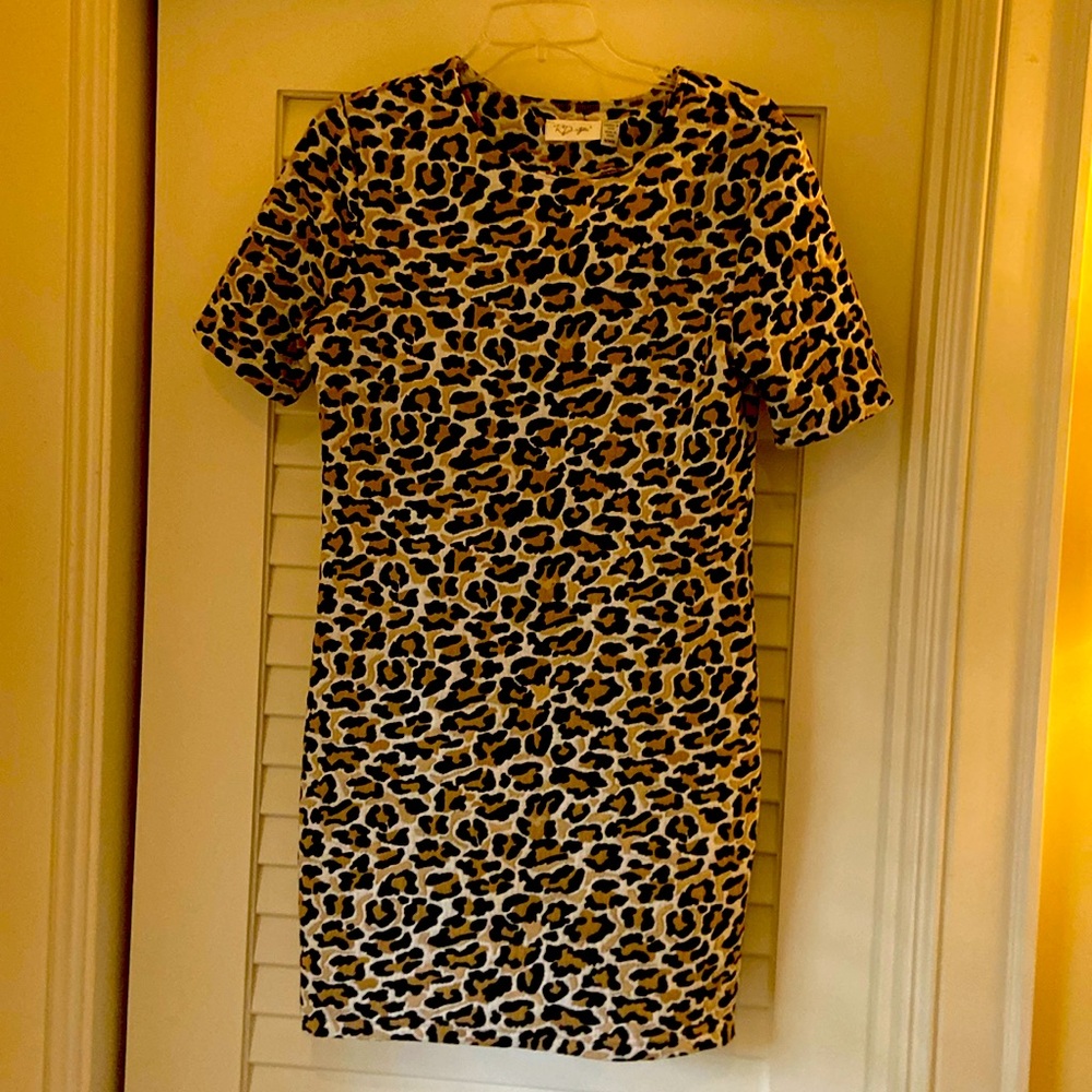 Cute cheetah print dress size medium